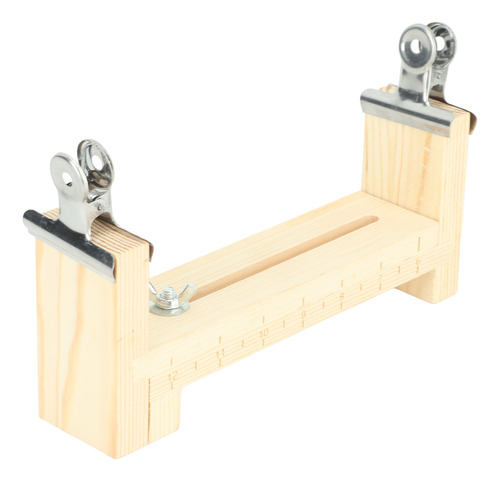 Plantilla De Pulsera De Madera Con Clips De Metal Ajustables