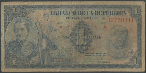 Colombia, 1 Peso 20 Jul 1940 Bgw021