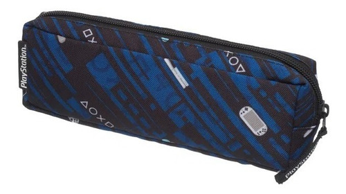 Estojo Simples Triangular Playstation Party Azul - Pacific