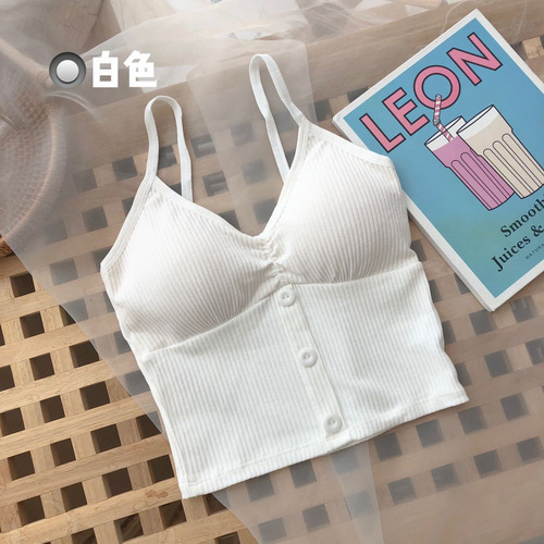 Camiseta Sin Mangas Con Cuello En V Para Mujer, Tirantes Fin