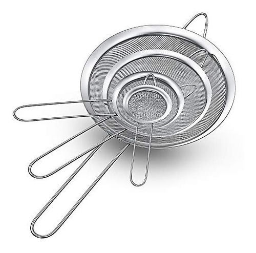 Colador De Acero Inox Malla De 14 Cm Local A La Calle