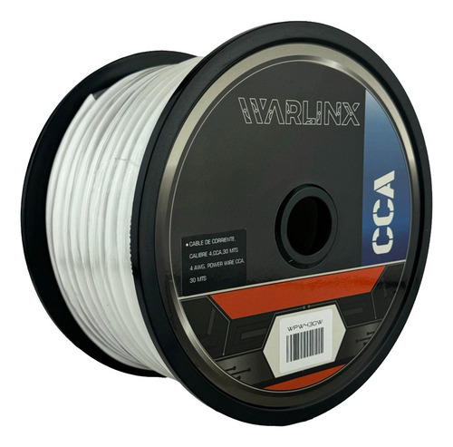 Wpw430w Cable De Corriente Power Wire 30 Mts Cal 4 Blancocca