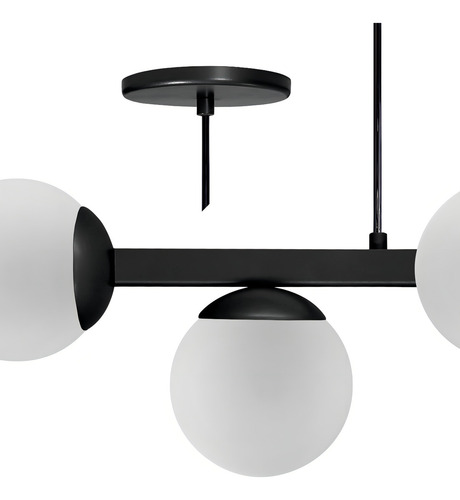 Pendente Luminalux Madrid Jabuticaba 7 Globos 3m De Cabo 110v/220v