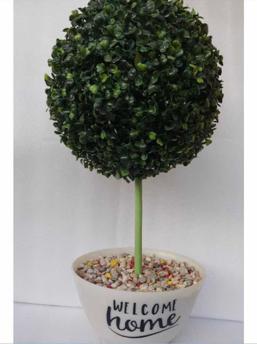 Planta Mata Topiario Artificial Decorativo Con Maceta