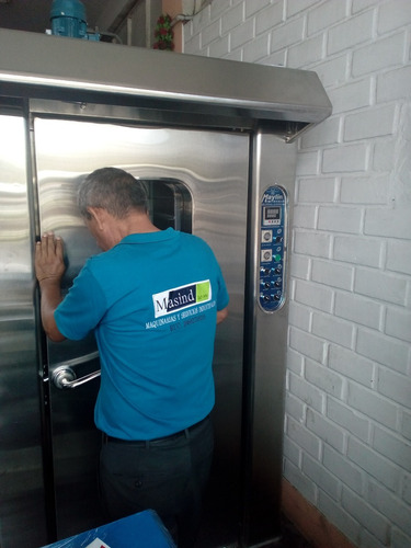 Horno Rotativo De Panadería En Acero Inoxidable