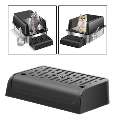 Cat Litter Box Footboard Cat Litter Trapper Cat Pedal Black