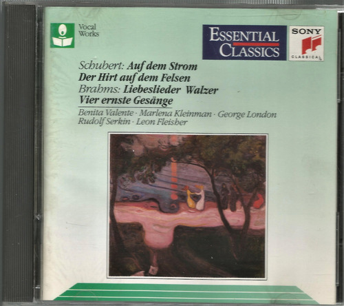 Schubert & Brahms: Lieder Valente Kleinman - Cd Original Usa