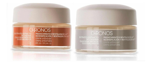 Kit Chronos 60 + Antiage Revitalizacion Crema 15g Cada Una