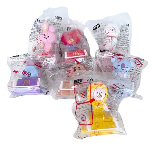 Coleção Bts/bt21 Mcdonald's -kit Completo De 7 -lacrados