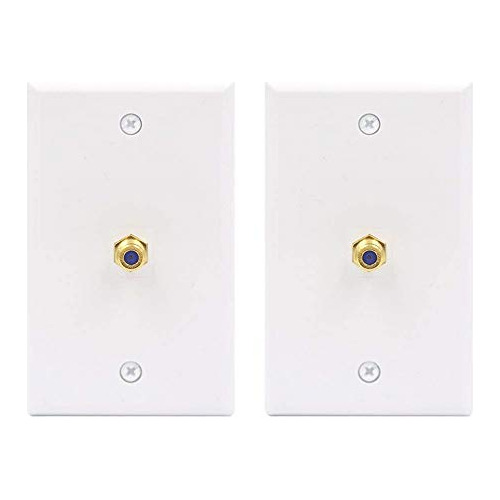 Placa De Pared Coaxial De 2 Puertos, Placa De Pared Cab...