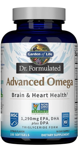 Garden Of Life Dr. Formulated Advanced Omega 3 Corazón X180c
