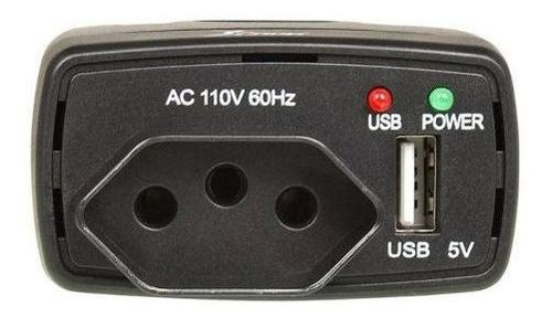 Imagem 4 de 6 de Inversor De Tensão Veicular 12v Para 110v 75w Com Usb - Kp-