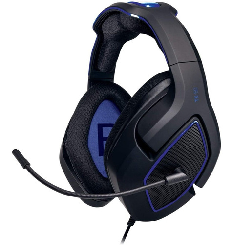 Headset Ps4 Alámbrico Voltedge Tx50 Negro / Azul