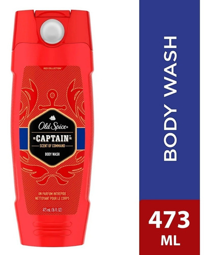 Imagen 1 de 3 de Jabon Liquido Body Wash Old Spice Captain 473ml