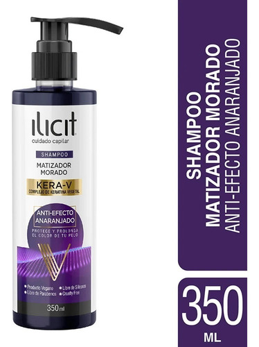 Ilicit Shampoo Matizador Morado Kera-v Anti-efectoanaranjado