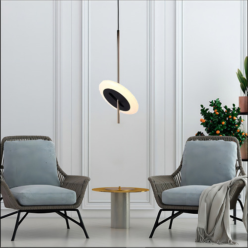 Pendente Uno Dourado 21cm 6w 3000k Led - Ml017 - Bella 127/220V