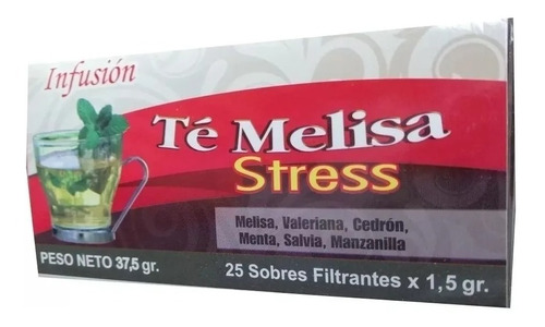 3 Te Filtrante 25 Bolsitas Melisa Stress
