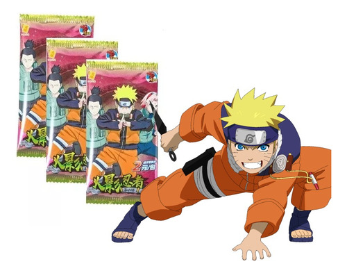 Pack 10 Sobres Naruto Shippuden Cartas De Coleccion Nj2