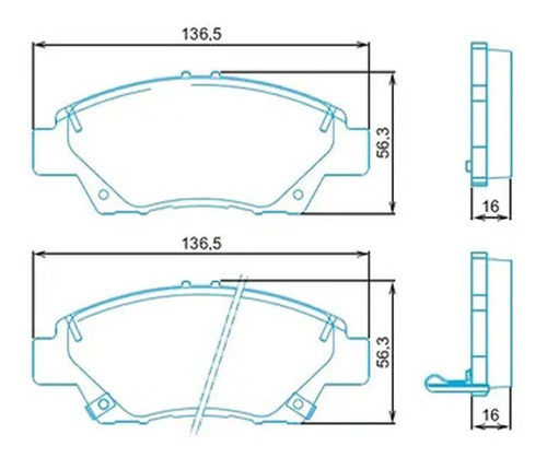 Pastilla De Freno Delantera Lpr Honda City 1.5 Ex