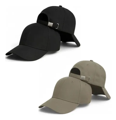 Kazoya Kit 2 Boné Básico Liso Aba Curva Ajustável Unissex Baseball Pr