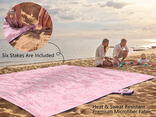 Manta De Playa Impermeable Extra Grande Libre De Arena 6 Est