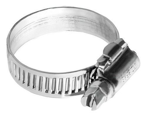 Pct 10 Abraçadeira Aço Inox Flexil Suprens 25x38 1 1/2 Cor Prateado