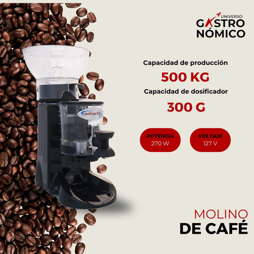 Molino De Cafe Profesional De 0.5 Kg Cafetería Negocio