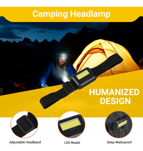 Lámpara Led Cobb, 3 Modos, A Prueba De Lluvia, Calor