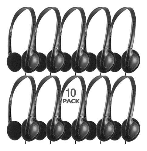 Cn-outlet 10 Paquetes De Auriculares Escolares A Granel Para