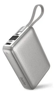 Basike Power Bank 20.000mah Rápido Portátil 45w Rápido Com Display Cor Branco Power 3-saídas Com Cabo Embutido Usb-c Para Samsung iPhone Xiaomi
