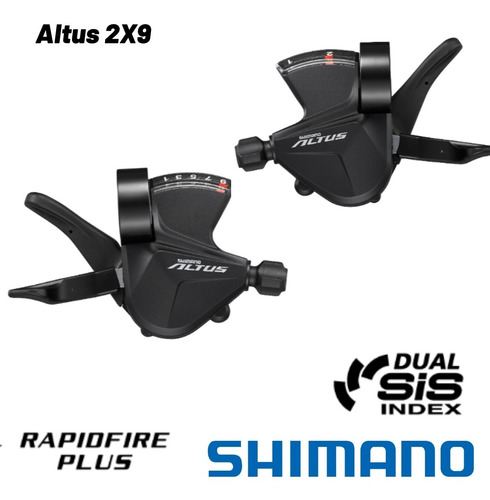 Shifter Palanca De Cambio Shimano Altus 2 X 9 Rapid Fire