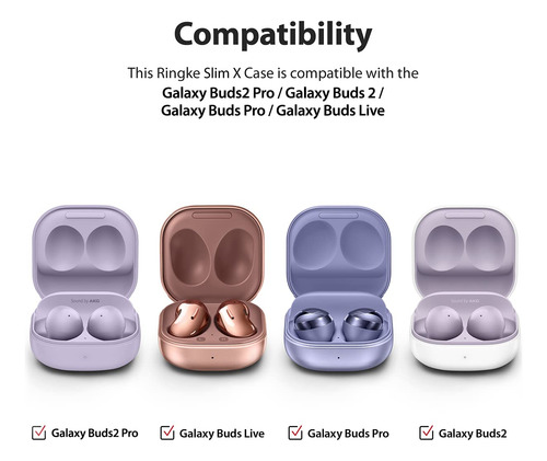 Ringke Slim-x Compatible Con Samsung Galaxy Buds 2 Pro Car