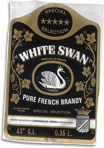 Toalla 3d Rose Vintage White Swan Pure French Brandy La...