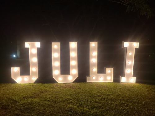 Alquiler Letras Gigantes  Luz Led Fiestas Eventos 15 Años 