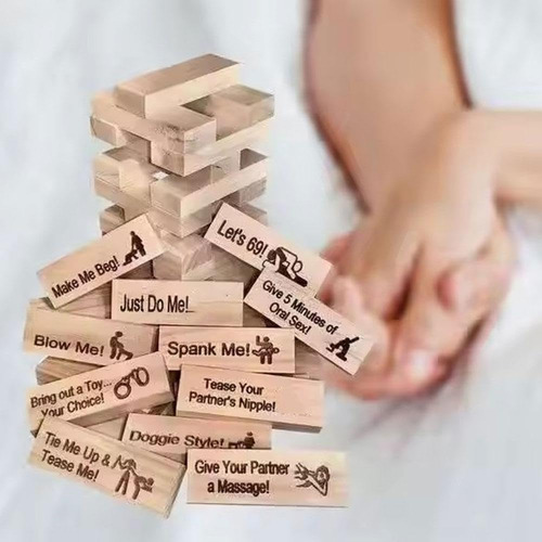 Juego Para Adultos, Juego De Torre De Bloques Supertravieso