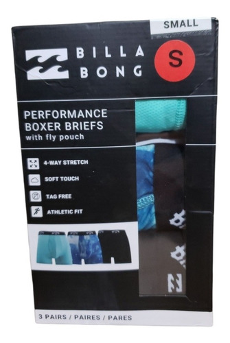 Billabong Pack 3 Boxer Performance Briefs