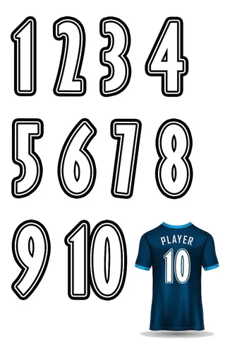 Estampar numeros en camisetas de futbol hotsell