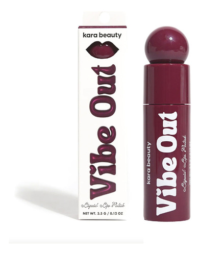 Labial Liquido Indeleble Vinil Inteso Vibe Out Kara Beauty® Acabado Vinil Brillante Color Kimora