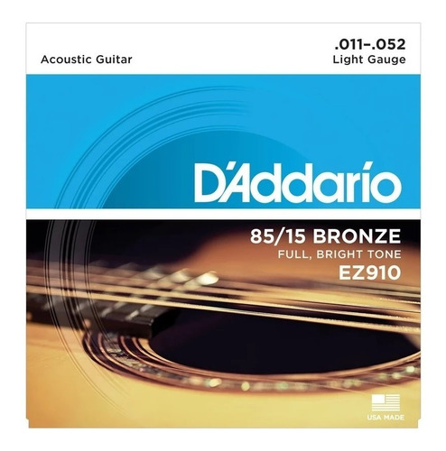 Encordoamento D'addario Violão Aço Ez910-b 011