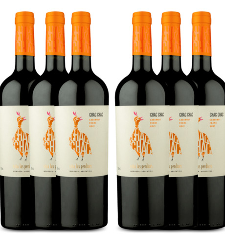 Vinho Argentino Chac Chac Cabernet Franc 750ml Tinto Kit C/6