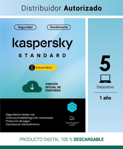 Kaspersky Standard 5 Usuarios 1 Año