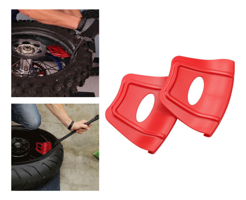 1 Par De Herramientas De Protección Para Llantas Aptas Rojo