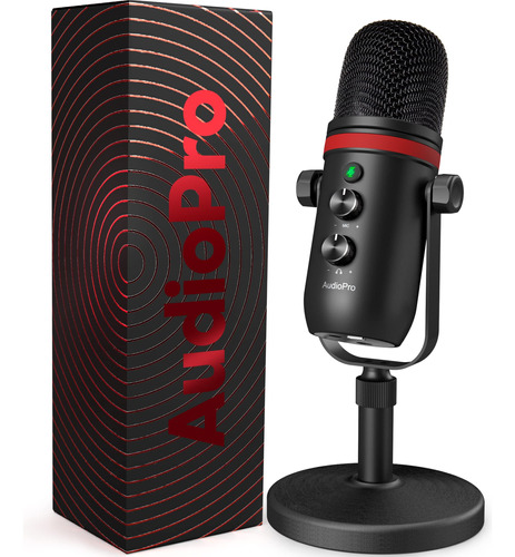 Audiopro Micrófono Usb, Micrófono De Condensador Cardioid.