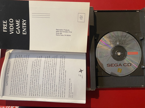 Sega Cd Revenge Of The Ninja (Usado)