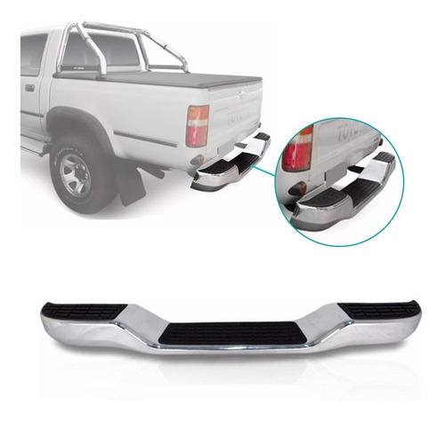 Parachoque Traseiro Hilux Pickup 2001 2002 2003 2004 2005