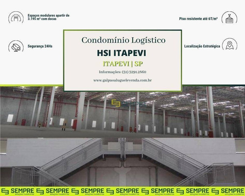Imagem 1 de 7 de Galpão Para Alugar, 3195 M² Por R$ 63.902,00/mês - Jardim Nova Itapevi - Itapevi/sp - Ga0347