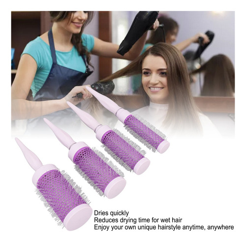 Cepillo Redondo Para Peinar El Cabello Que Reduce La Sequeda