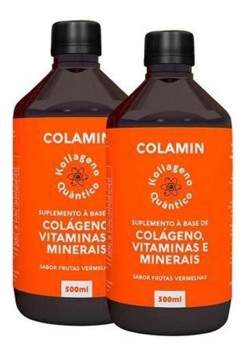 Kit 2 Colamin 2x500 Ml Colágeno Frequencial Fisioquantic