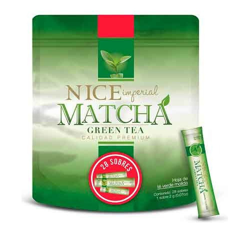 Te Verde Matcha, Elimina Toxinas, Diurético (28 Sobres)