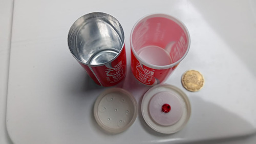 2 Mini Salero Coca Cola Disfruta Coca Cola (Usado)